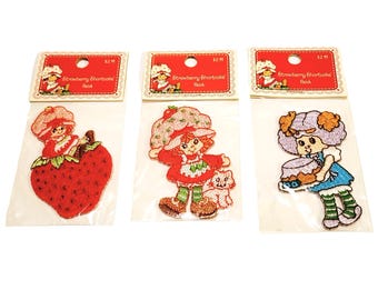 Strawberry Shortcake Patches Iron On with Bonus Angel Cake ONLY 1 CUSTARD LEFT