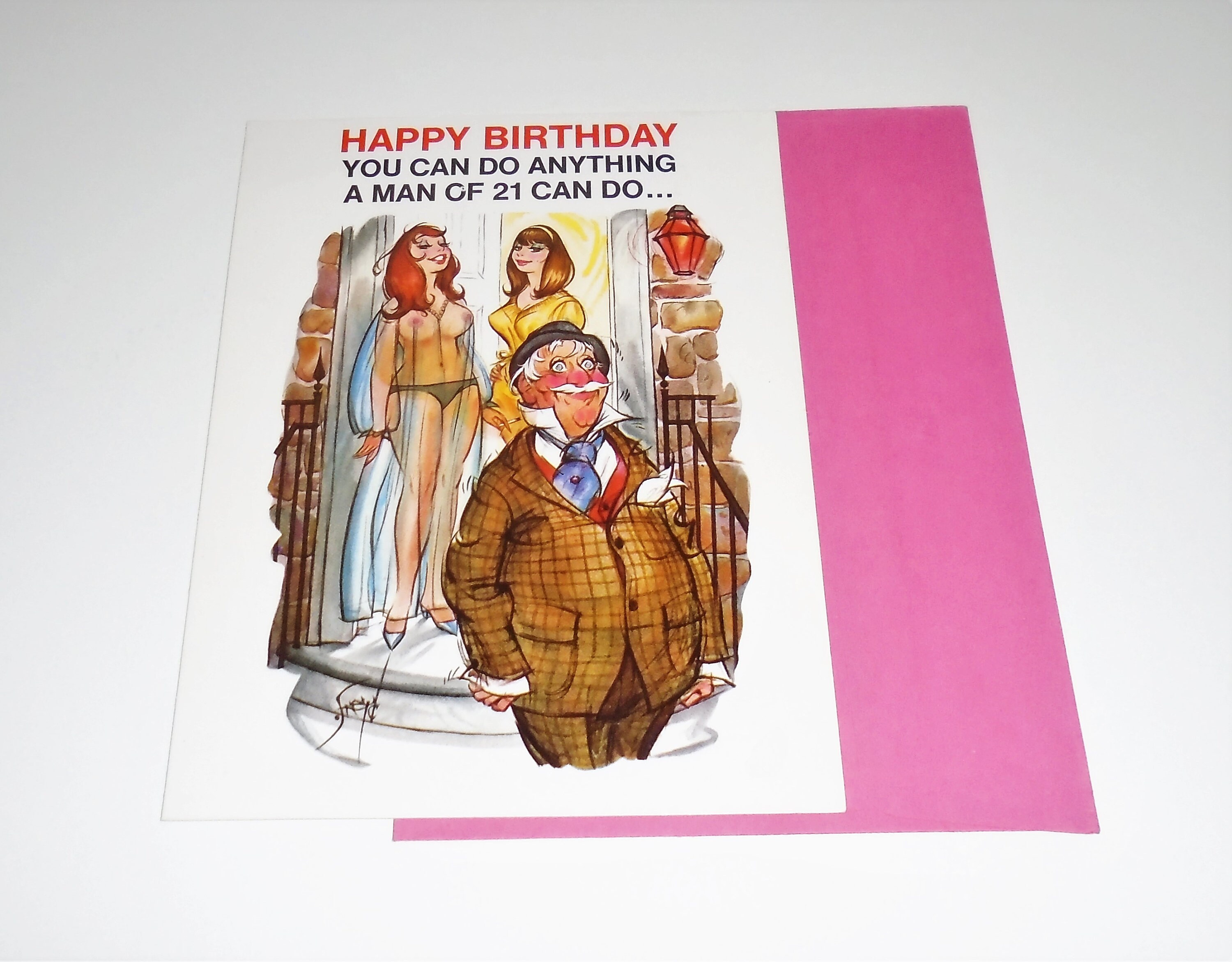 70s Birthday Cards Risque Dirty Old Man Playboy Cards | Etsy