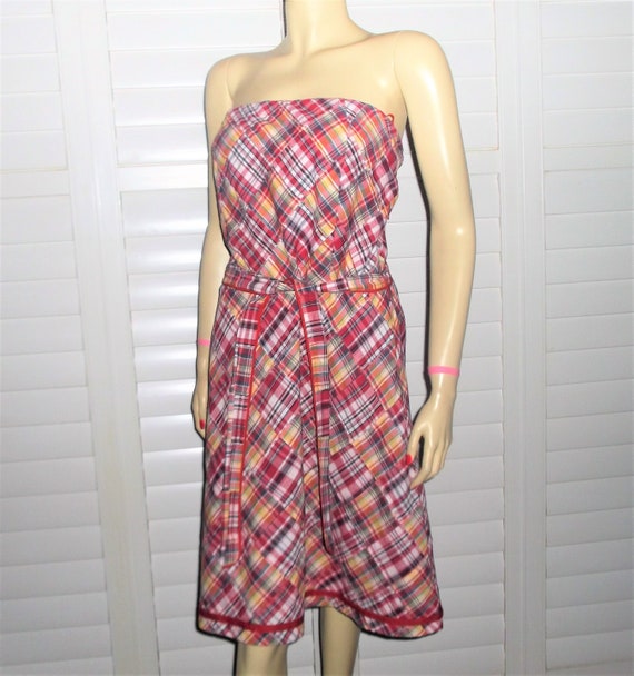 80s strapless dress
