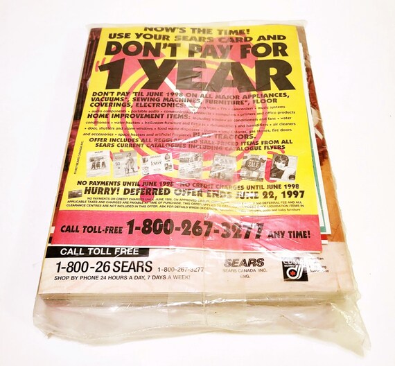 1997 Sears Catalog Fall and Winter 90s Fashion Advertising Sealed