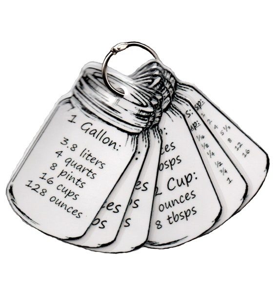 Download Free Kitchen Conversion Chart Mason Jars Laminated Travel Etsy SVG Cut Files