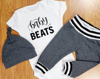 Baby Beats, baby boy, coming home outfit, going home, take home, baby gift, shower gift, band, choir, music, musician