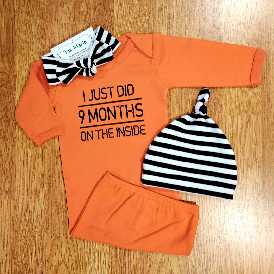 I Just Did 9 Months on the Inside Coming Home Outfit Baby Etsy