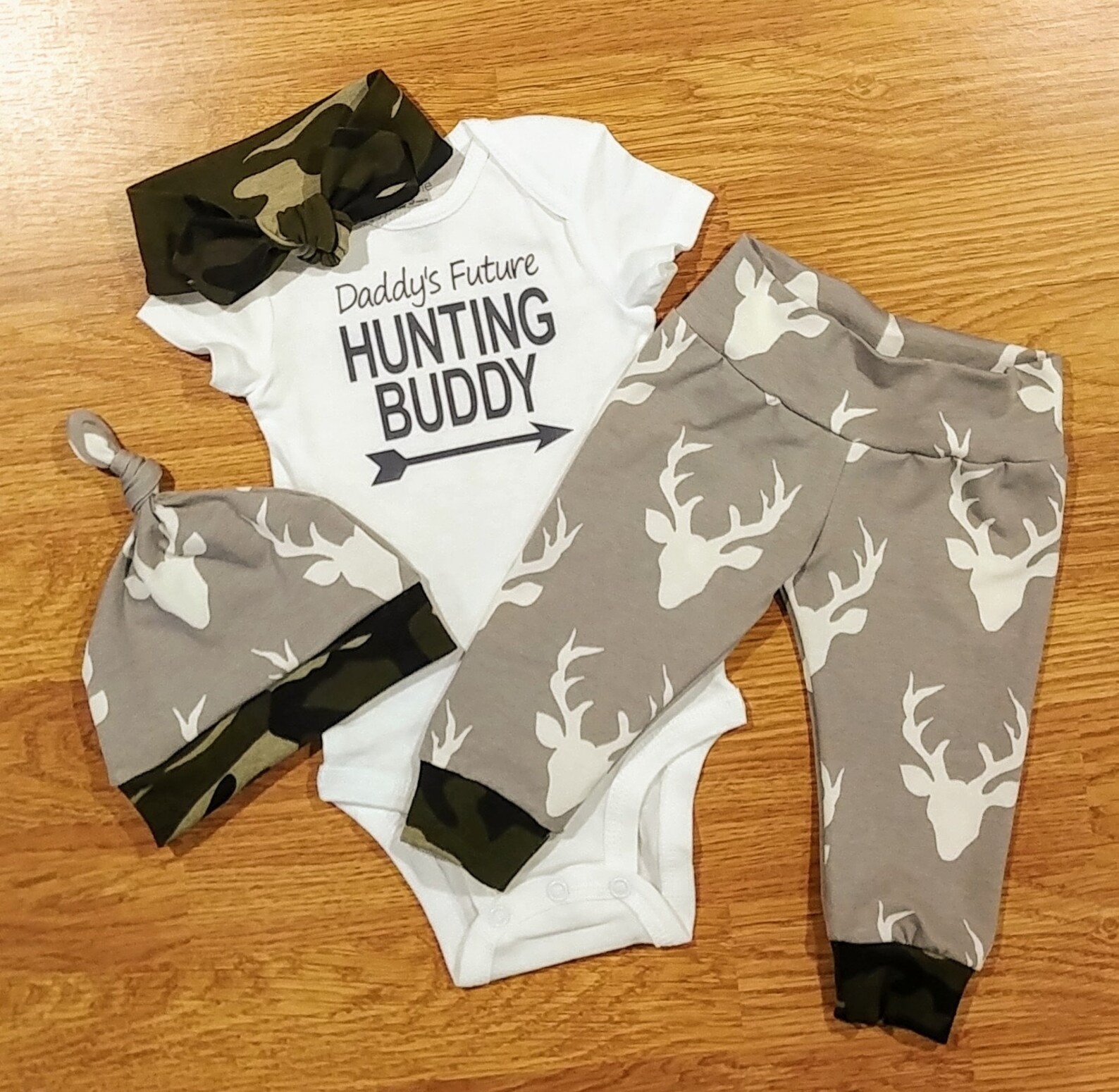 Daddy's Future Hunting Buddy Baby Girl Baby Boy Going Etsy