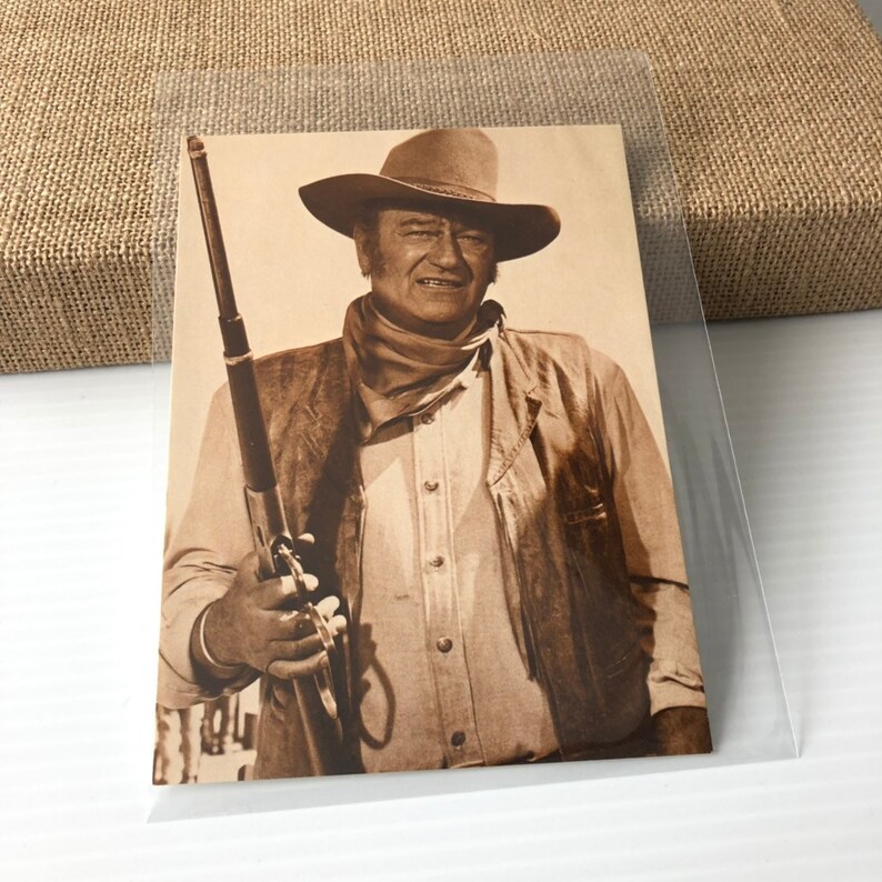 Vintage Postcards John Wayne Postcard Lot,2 cards Hollywood Movie Postcards Cowboys Postcard