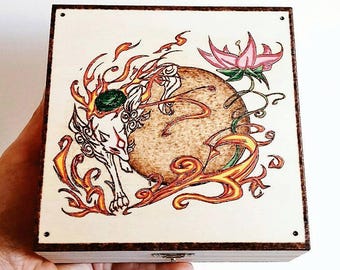 Okami wooden box. Video game