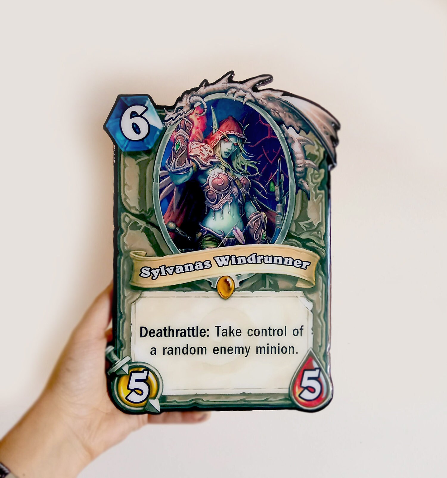 Hearthstone World of Warcraft Wood & Crystal Resin Cards. /wow - Etsy Norway