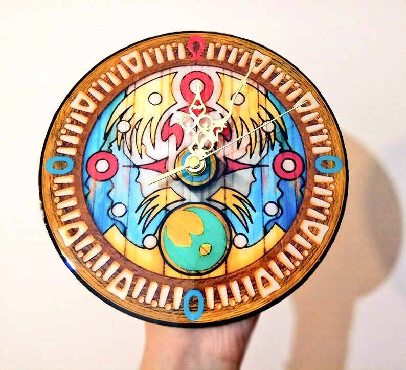 ZELDA Majora's Mask Wall Clock Clock Tower Wood & Etsy