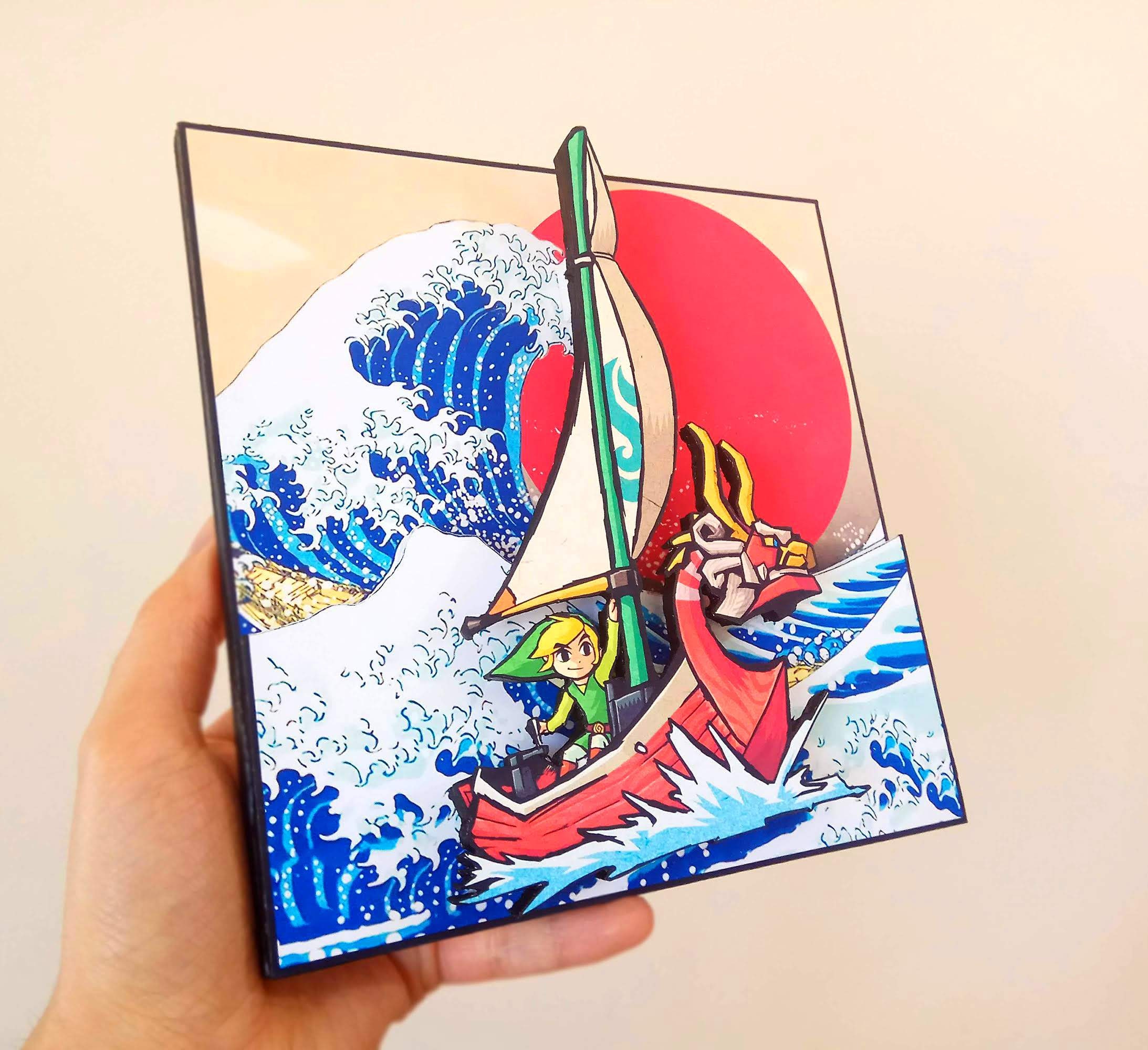 Legend of Zelda : The Wind Waker Wii U Box Art Cover by Paper