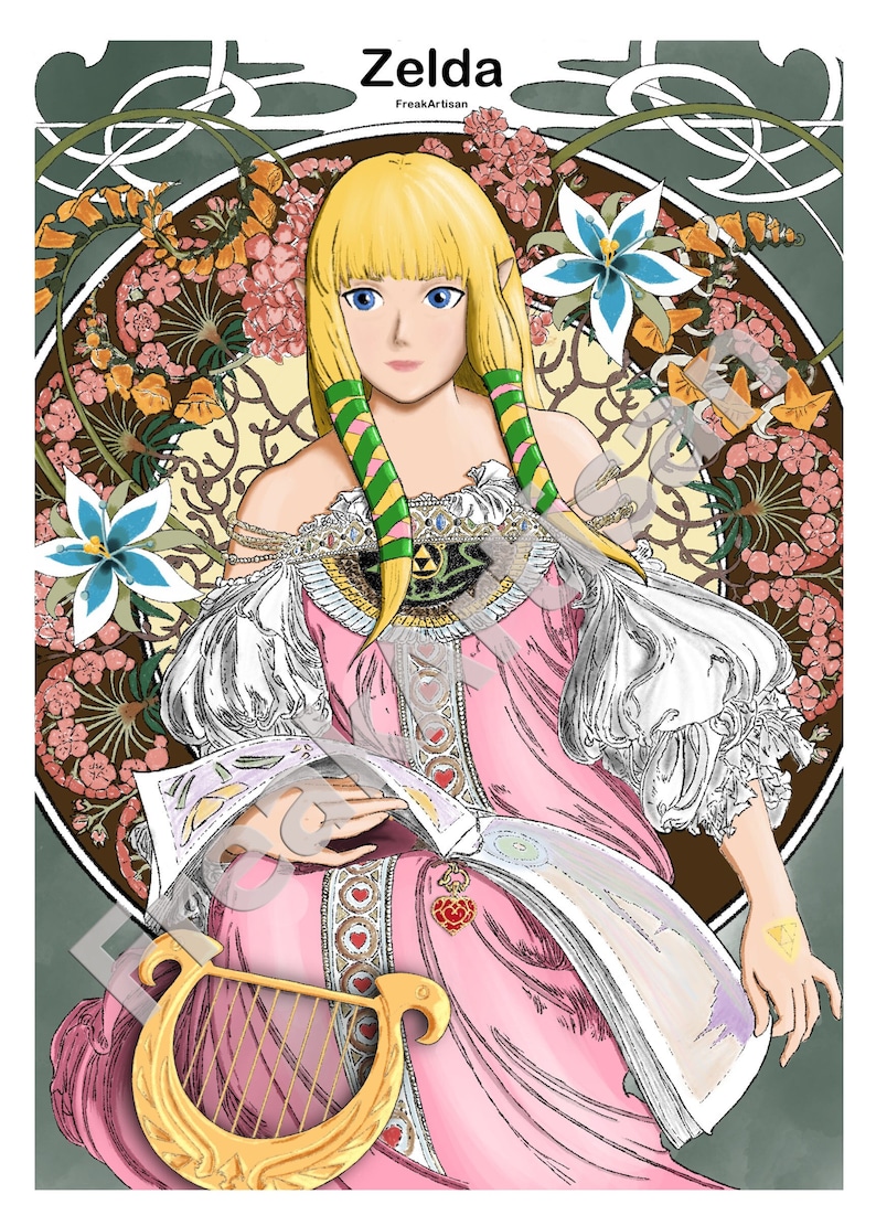 Zelda Skyward Sword arte digital, descarga instantánea, Videojuegos imagen 1