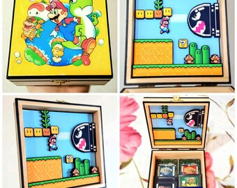 スーパーマリオブラザーズ3 ファミコンボックス＆トレイ - ゲームは