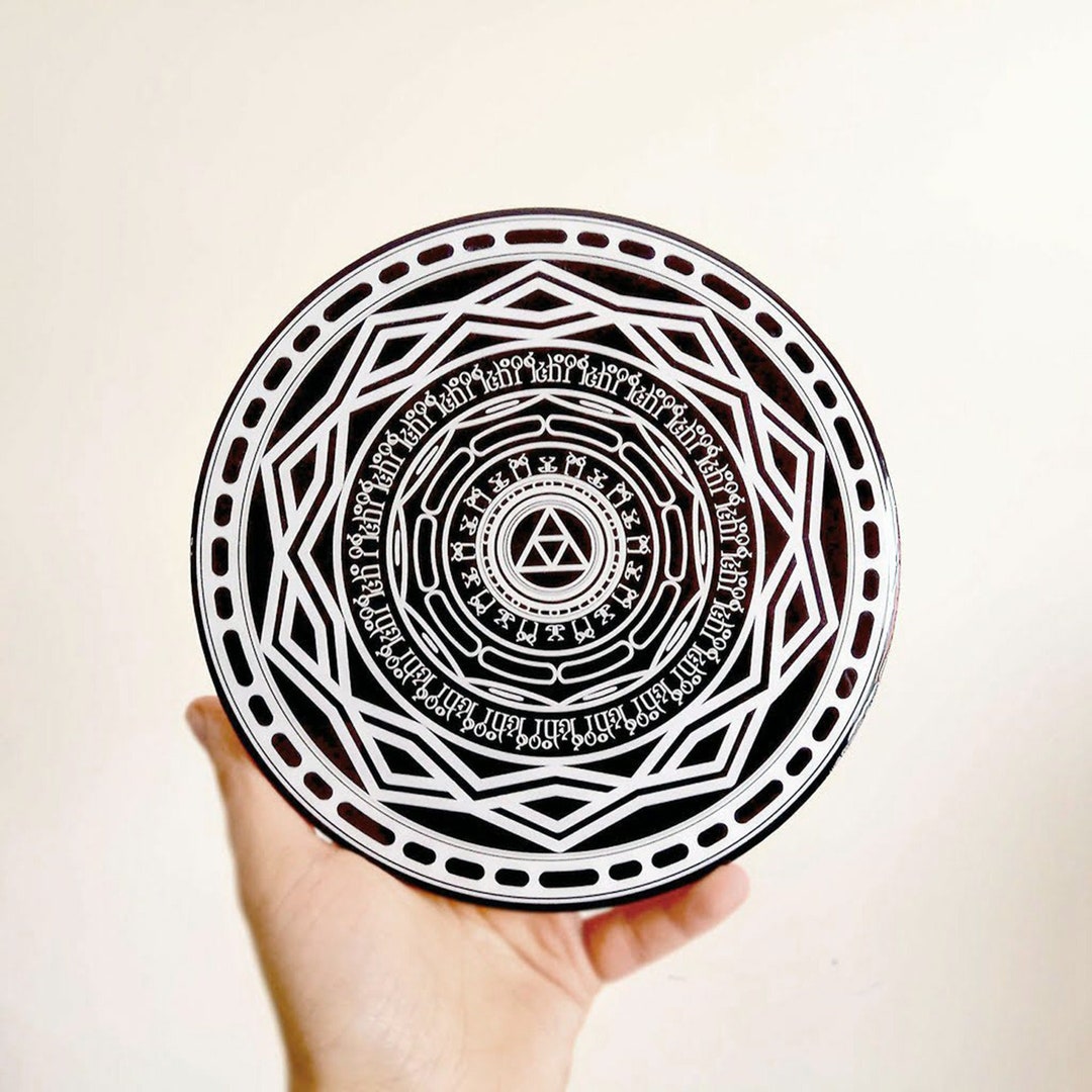 Zelda Twilight Mirror Wall Art, Made With Wood & Crystal Resin. Poster