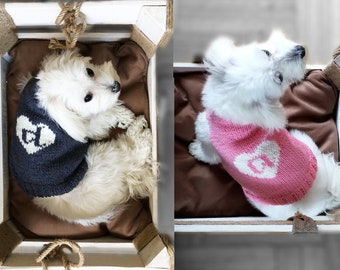 Personalisierte Hundekleidung, monogrammierter kleiner Hundepullover, Personalisierter Hundepullover, Personalisiertes Design Sphynx Katzenkleidung, Katzenpullover personalisiert