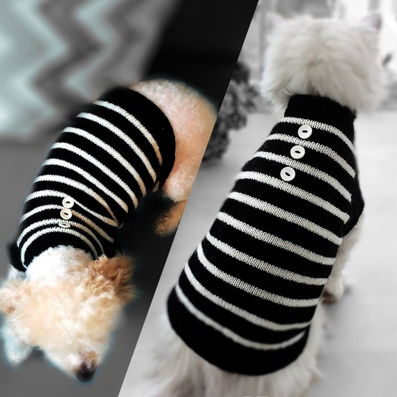 Striped dog clearance sweater