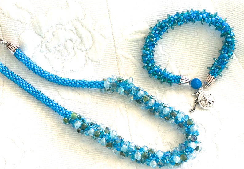 Pompano Beach Kumihimo Necklace Set