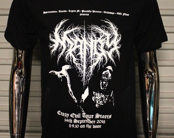 Mandy Crazy Evil Black Metal tour-T-shirt