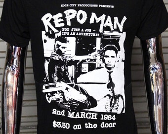 Repo Man DIY Punk Flyer T-shirt