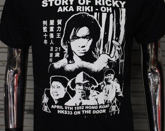 Story of Ricky aka Riki Oh DIY Punk Flyer T-shirt