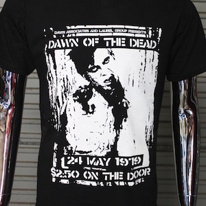 T-shirt con volantino punk fai-da-te Dawn Of The Dead