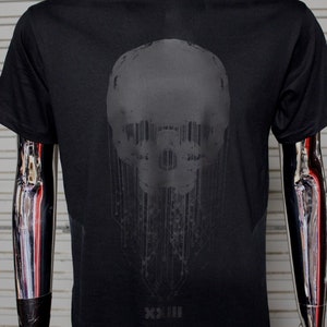 Black on Black Cyberskull 23 T-shirt