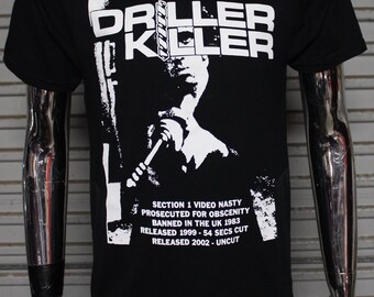 Bohrer Killer Video Nasty DIY Punk Flyer T-Shirt