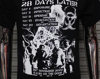 28 Tage Später DIY Punk Flyer T-Shirt