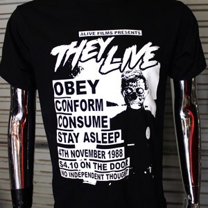 They Live  DIY Punk Flyer T-shirt