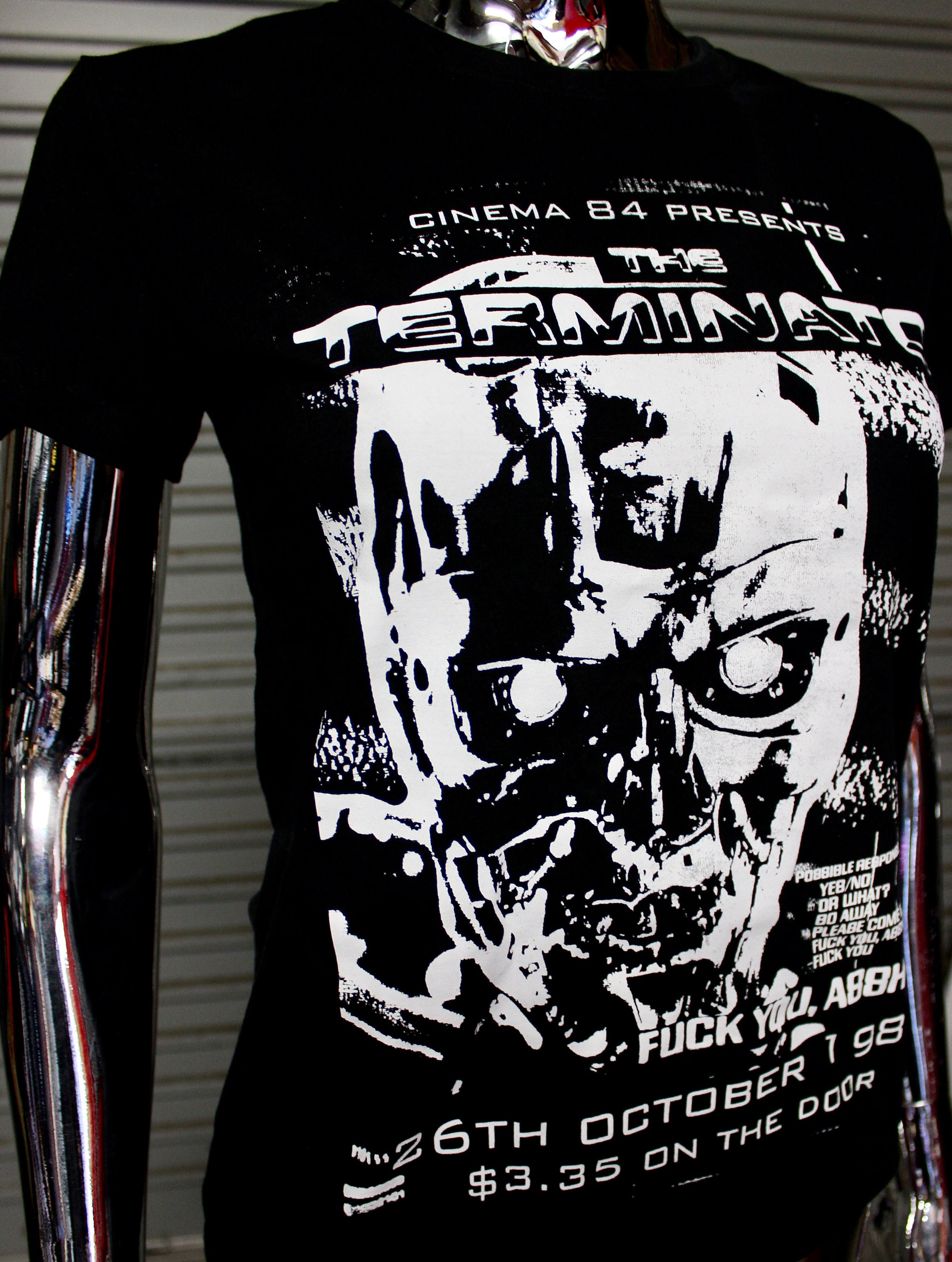Camiseta femenina the Terminator DIY Punk Flyer - Etsy España