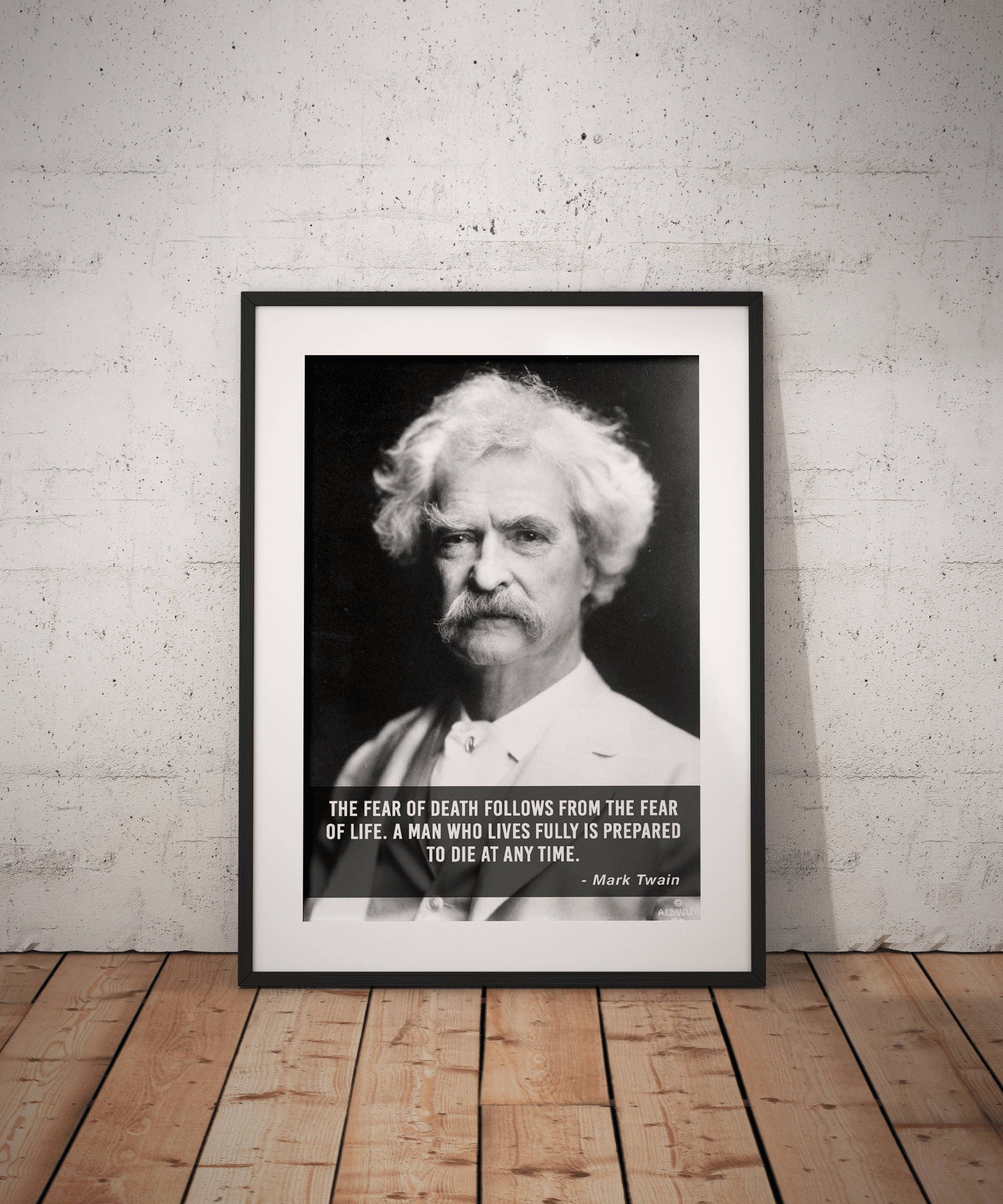 Mark Twain Quote poster Typographic print Inpirational | Etsy