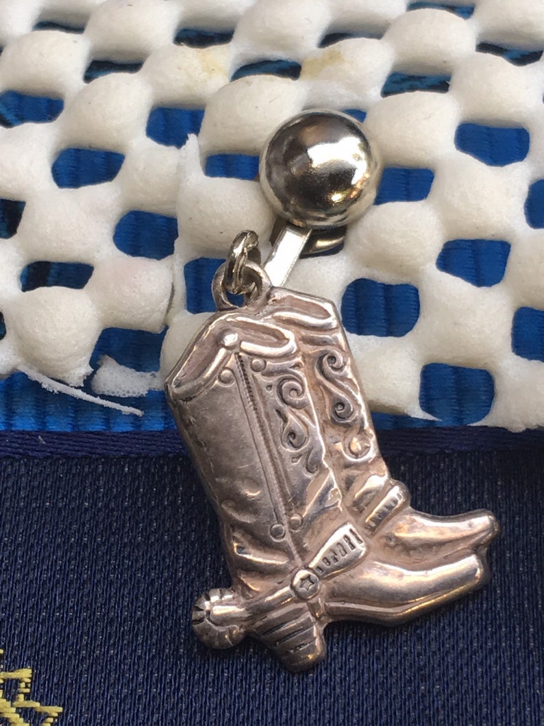 Cowgirl Boot Saddle Mismatched Clip on EarringsHorse Head Key Chain Charm with Lobster ClaspHorse Back RidingEquestrian Jewelry Set