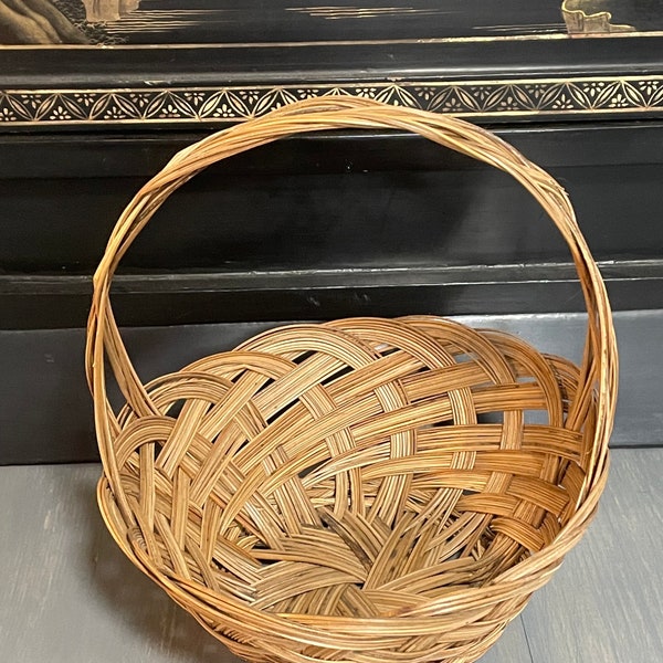 Wicker Bread Baskets With Handle Etsy