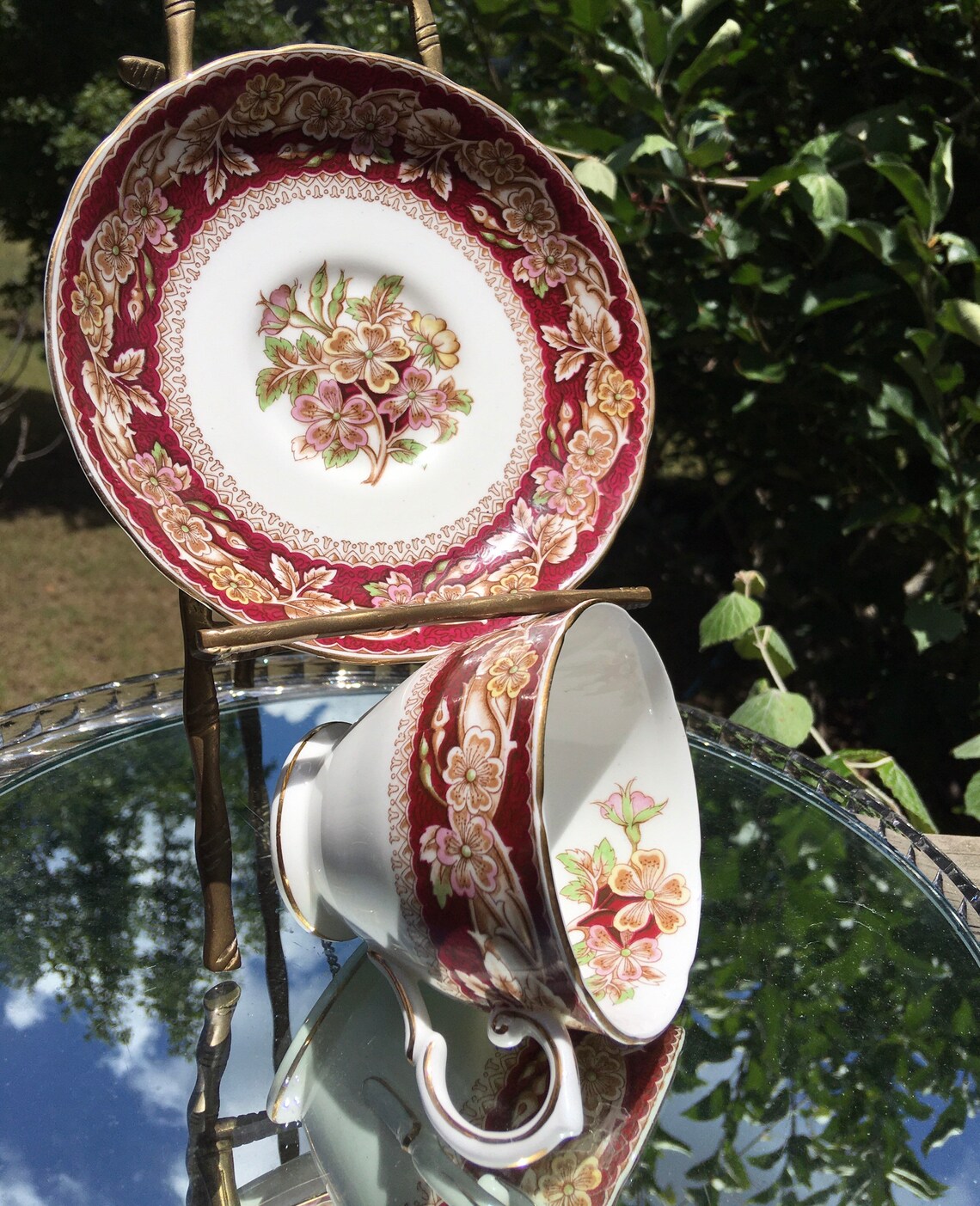 Vintage Tuscan Fine English Bone China Teacup and Saucer/briar Etsy
