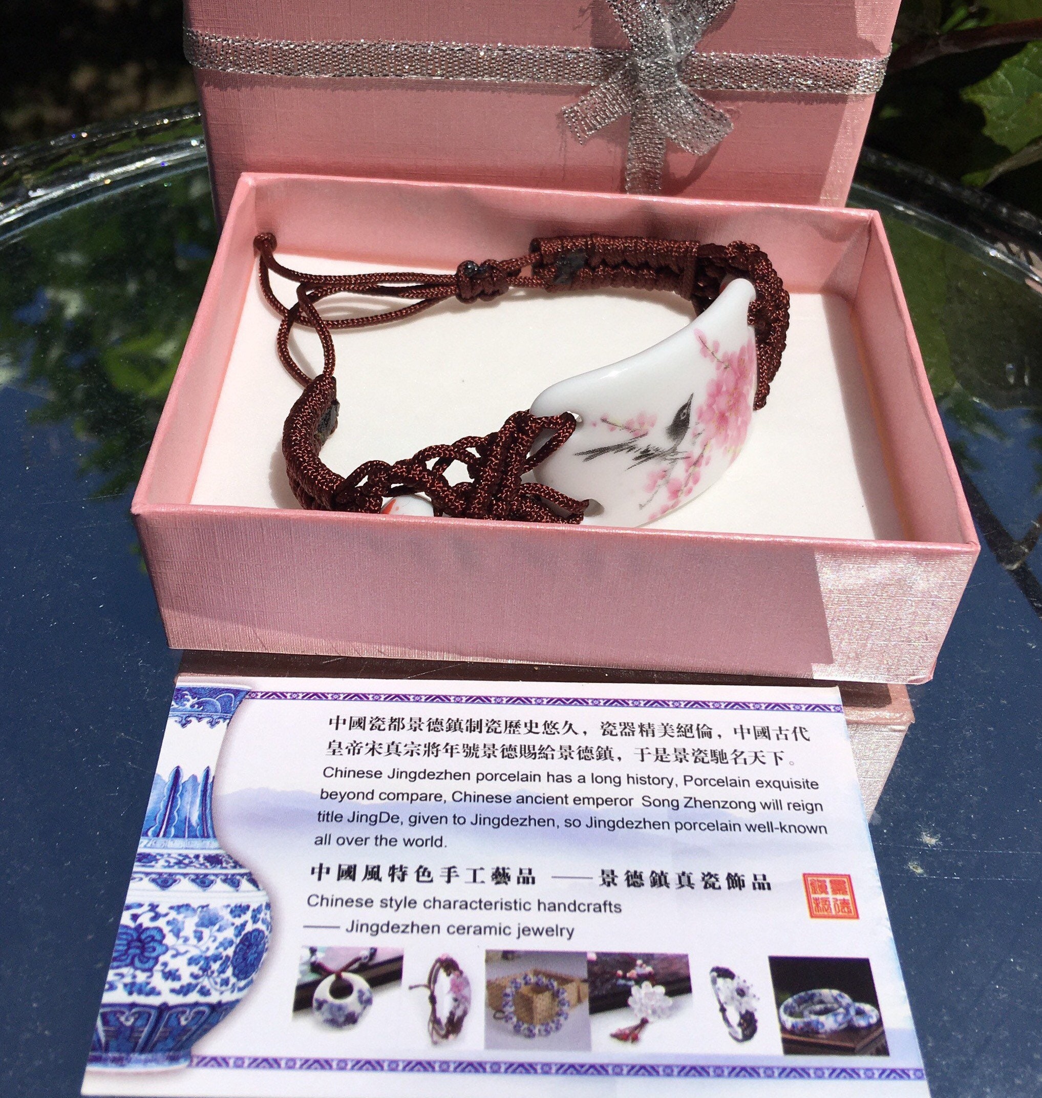 Women Girls Beautiful Color Hand Catenary Bracelet Jing Dezhen china ceramic 