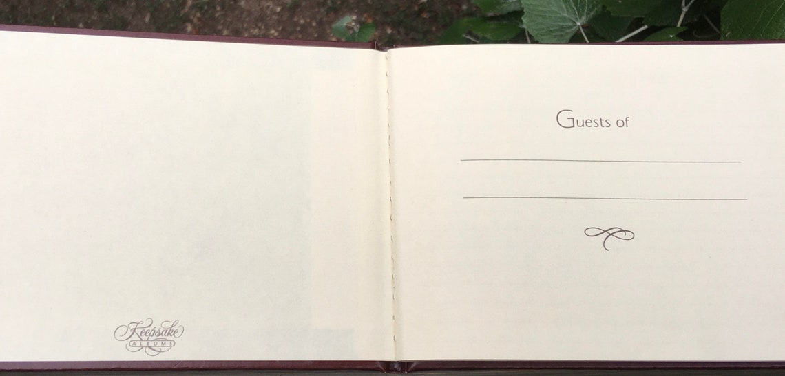 Vintage Guest Signin Book/Hallmark Guest Album/Chocolate Etsy