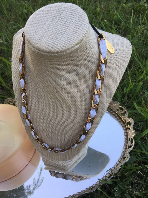 Vintage Cara Couture NY Chunky Gold Chain Link Nec