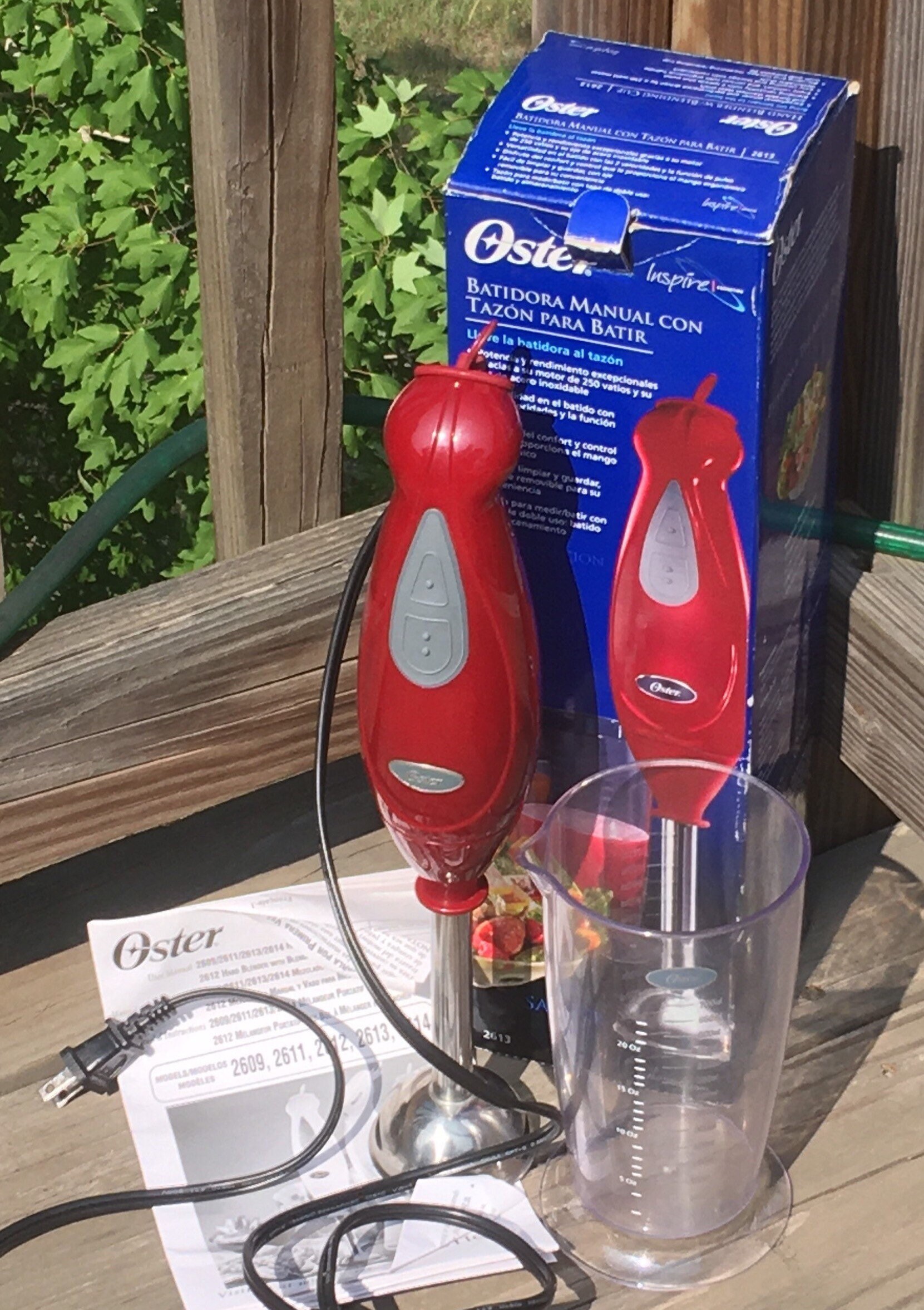 oster hand mixer with storage case