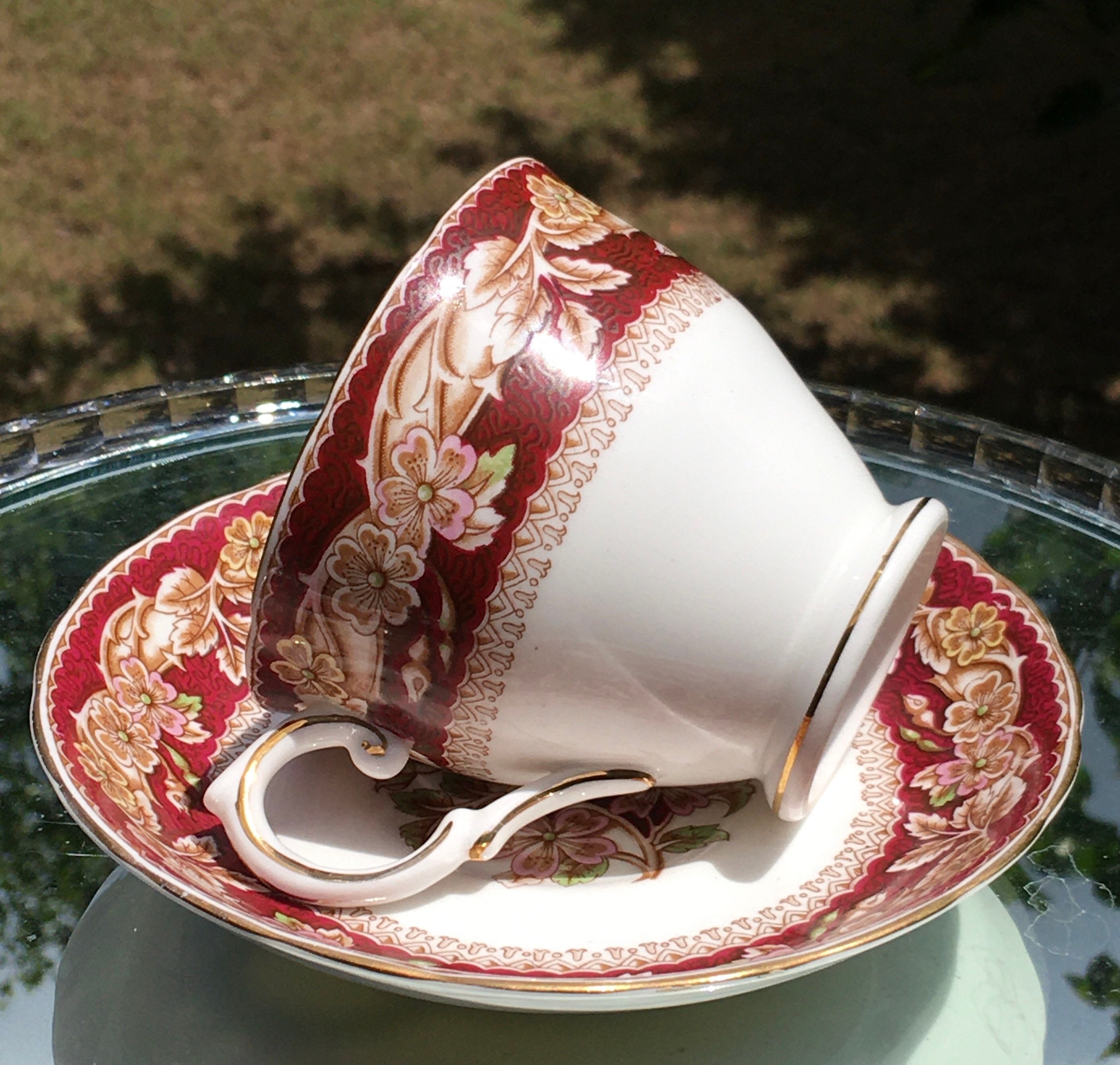 Vintage Tuscan Fine English Bone China Teacup and Saucer/briar Etsy