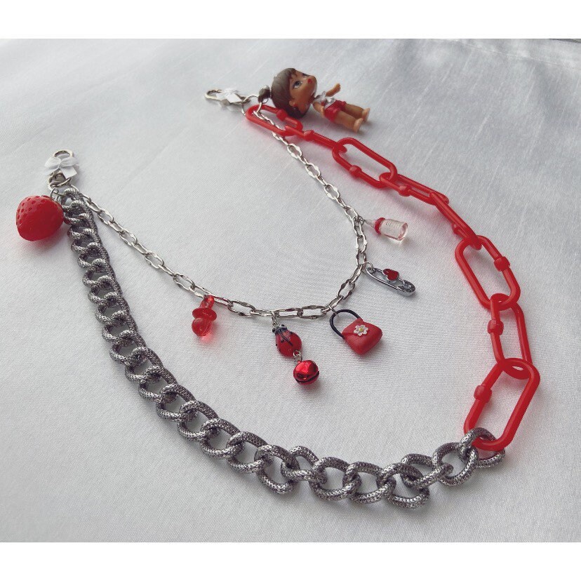 Authentic rare mini Bratz Babyz doll keychain half red half Etsy