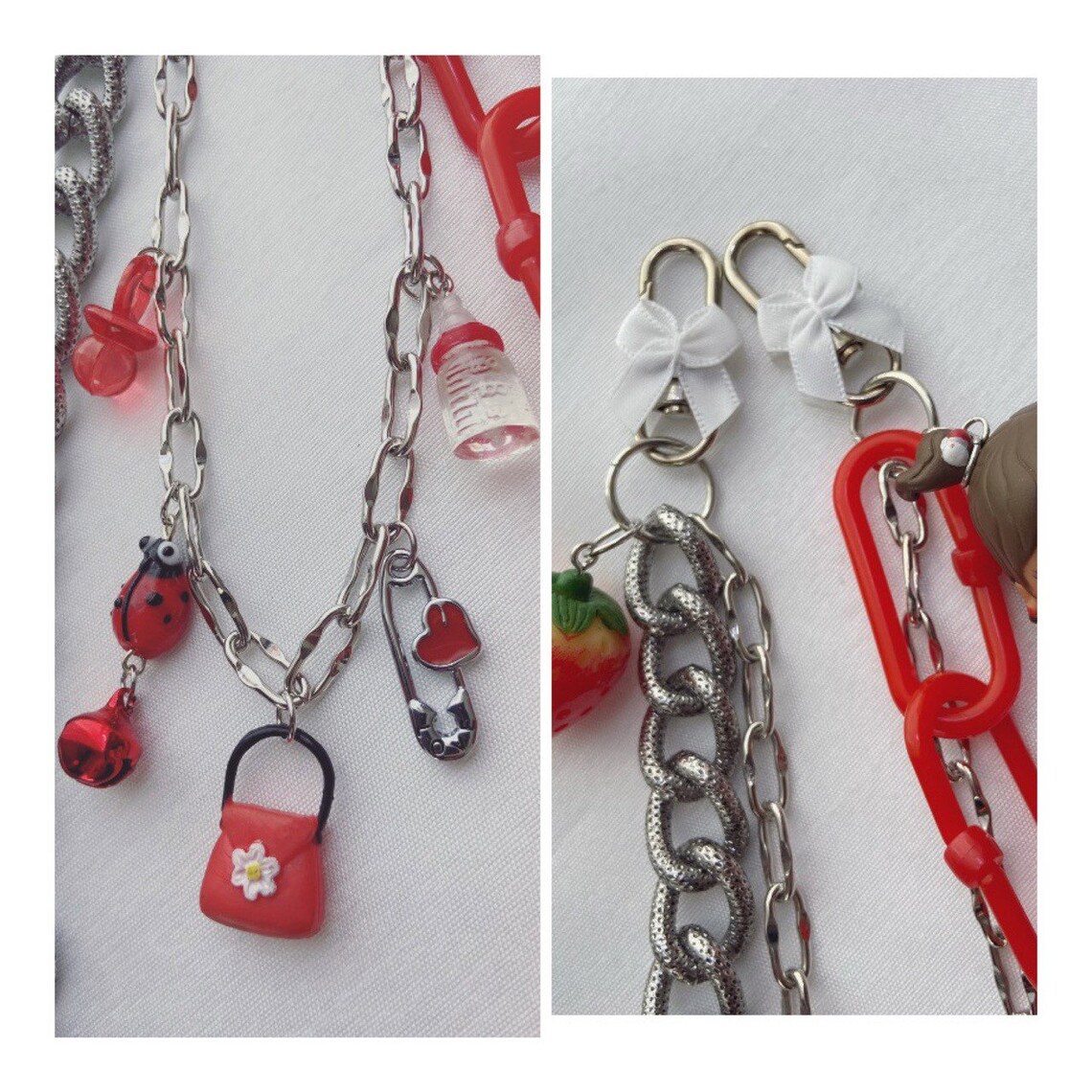 Authentic rare mini Bratz Babyz doll keychain half red half Etsy