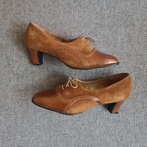 Vintage 1960s lace shoes unworn deadstock