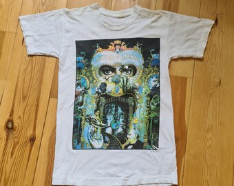 Vintage Michael Jackson Dangerous Album Cover Graphic T-shirt 