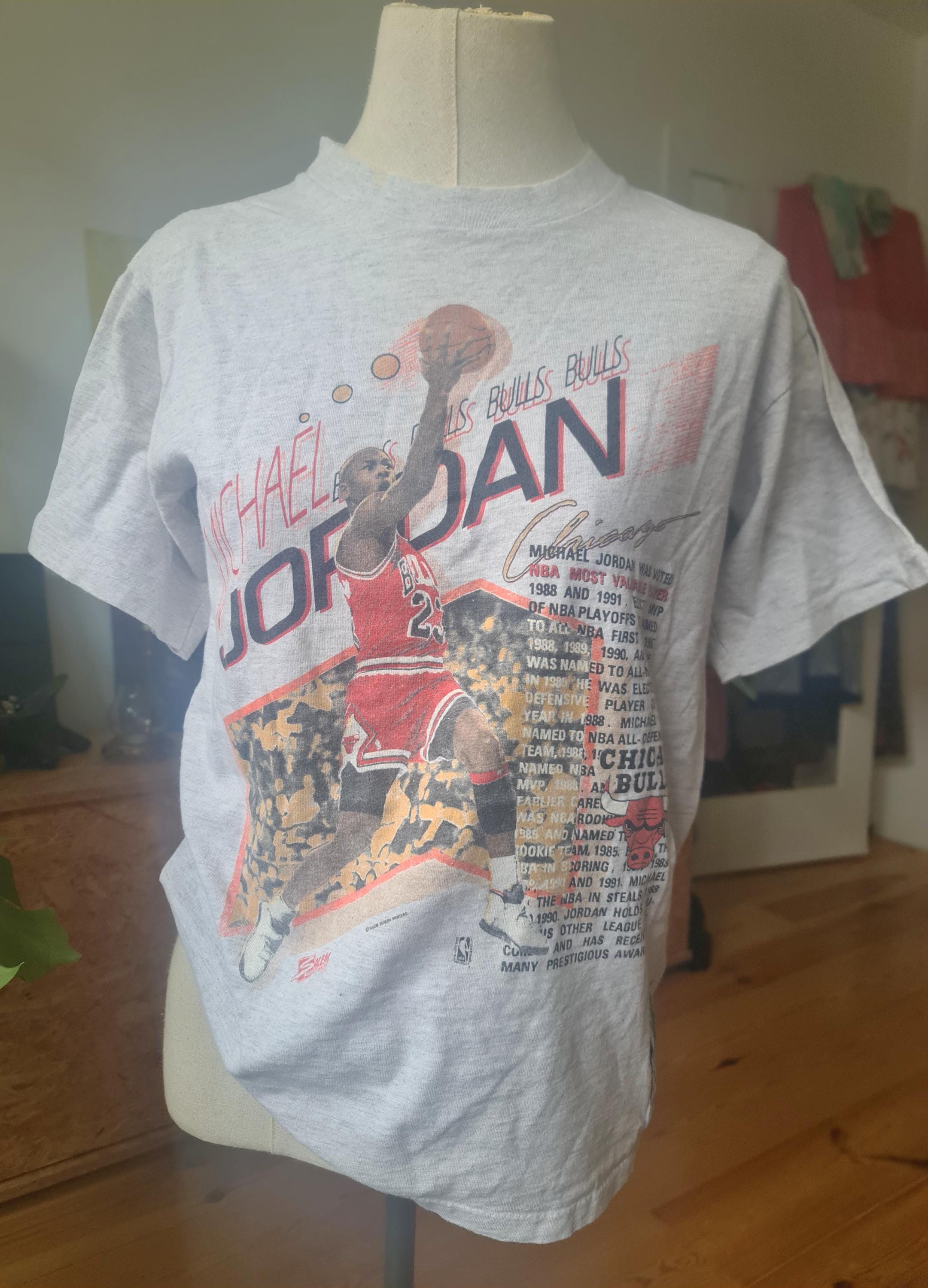 Nba Vintage Tshirt Single Stitch Michael Jordan Salem Sportswear 