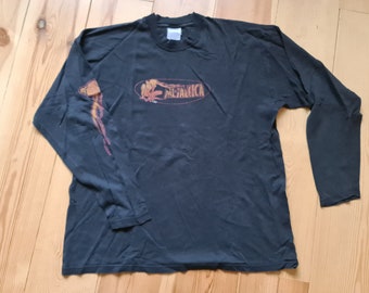 Metallica long sleeve vintage flame t shirt 1998