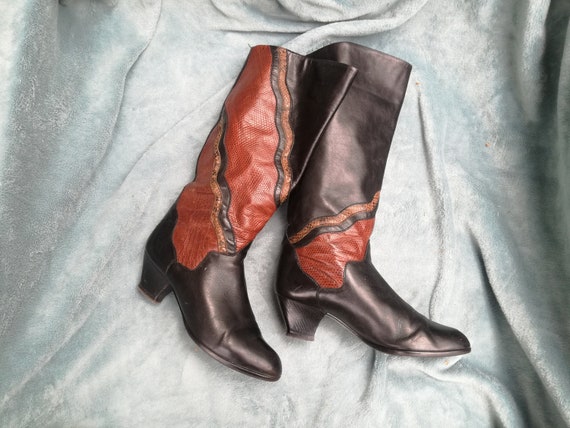 Gabor vintage laarzen leer jaren 80 maat 37 - Etsy Nederland