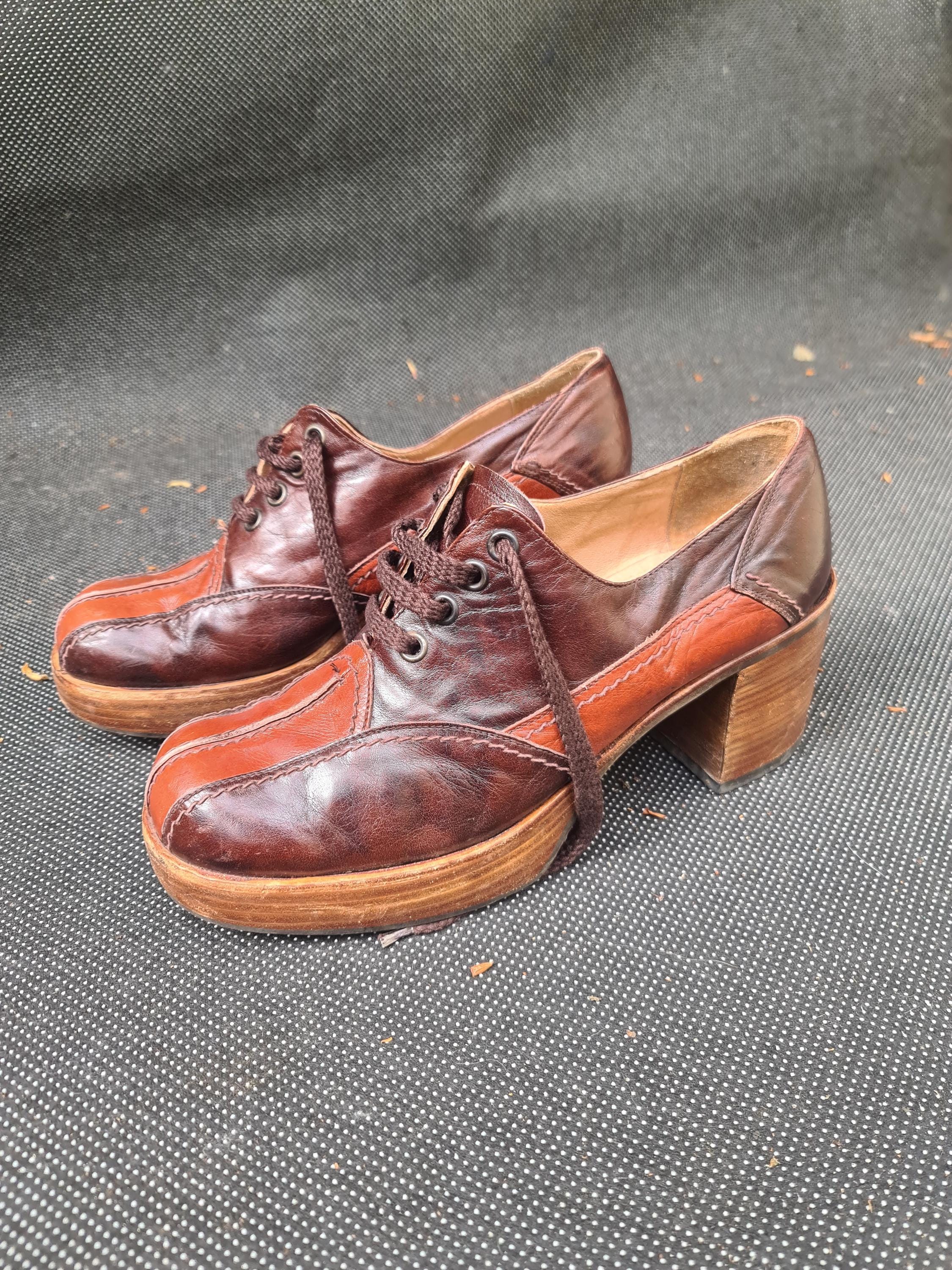 platform brown dress shoes men Antique Walnut Calfskin Derby with Elevated Rubber Sole – Divinch main image 1