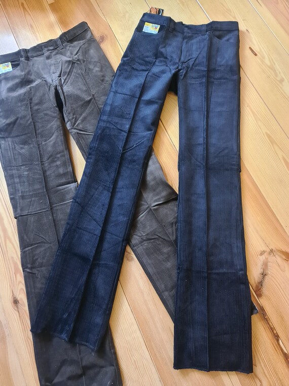 Vintage コーデュロイ フレアパンツ ブラック 60s 70s Vintage 