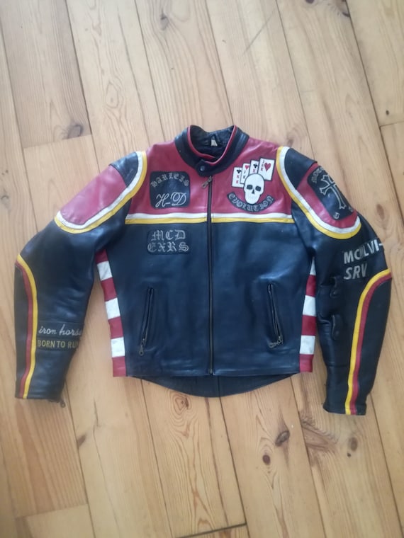 Vintage Harley Davidson hombre Marlboro réplica chaqueta - Etsy España