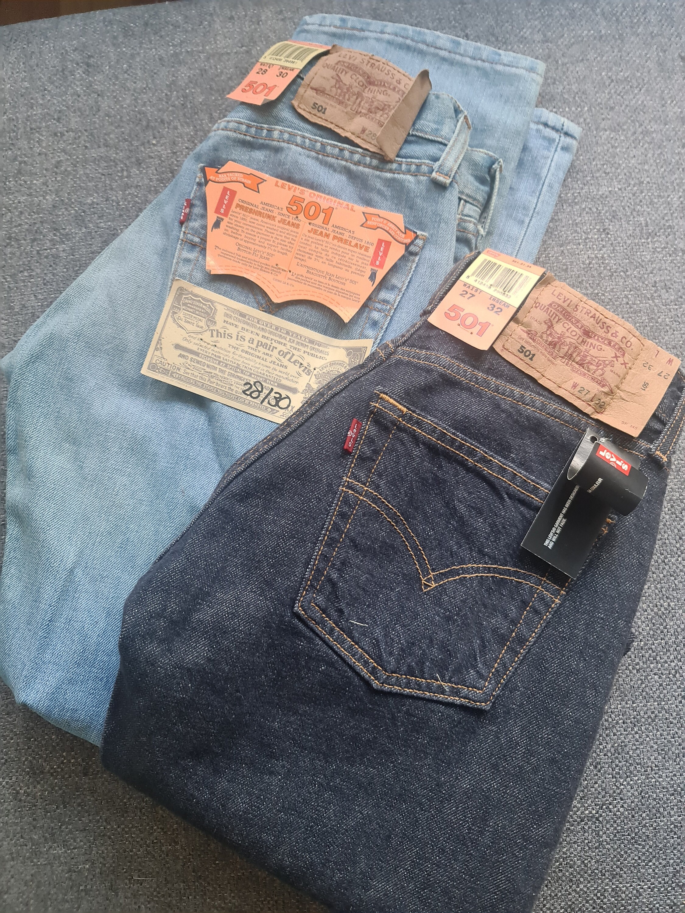 Vintage Deadstock 501 Levi Strauss Levi's Made in Belgium 80s - Etsy