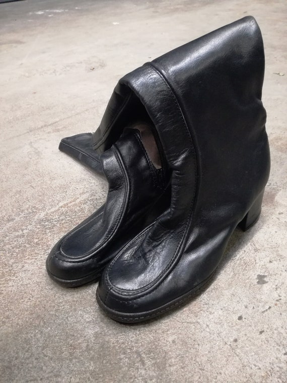 Vintage deadstock Leather boots 1970 unworn new old s… - Gem