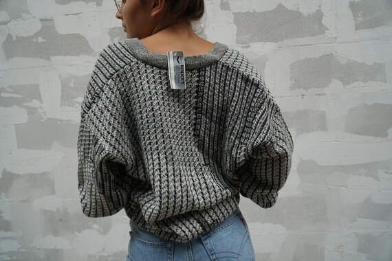 Deadstock cardigan 1980 vintage Kapart oversized … - image 5